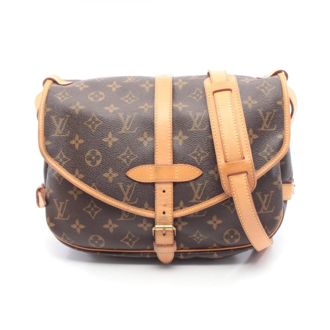 LOUIS VUITTON SAUMUR 30 SHOULDER CROSSBODY BAG: LOUIS VUITTON Saumur 30 Shoulder crossbody Bag Brand: LOUIS VUITTON Type/Style: Shoulder Bag Material: Exterior Material Monogram ? PVC coated canvas ? leather Color: Exterior Color Brown?ish colors S