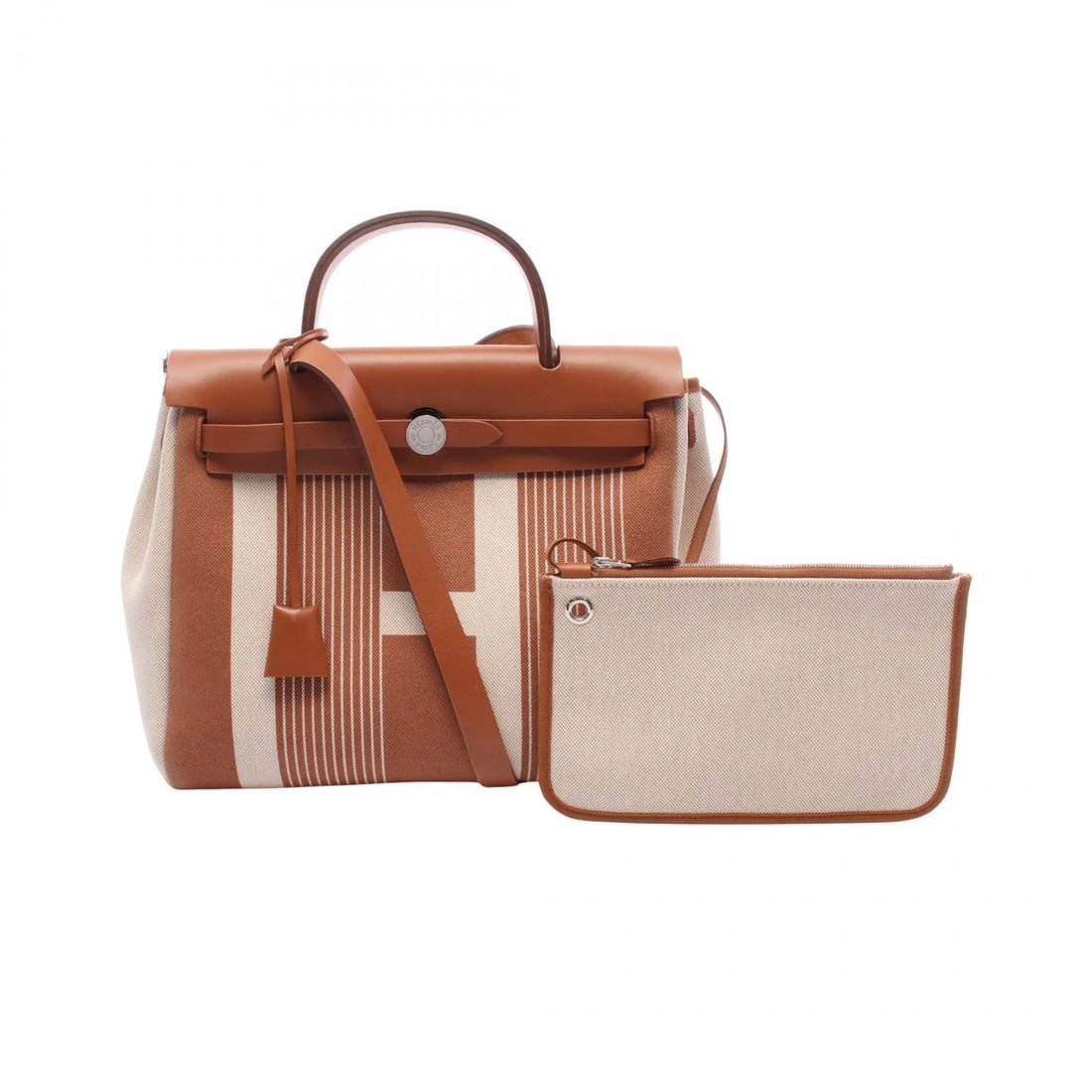 HERMES HERBAG LETOURNE H VIBRATION SHOULDER HANDBAG (1 of 2)