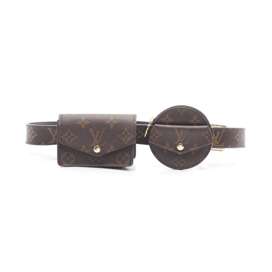 LOUIS VUITTON CEINTURE DAILY MULTI-POCKET WAIST BAG: LOUIS VUITTON Ceinture Daily Multi-Pocket Waist bag Brand: LOUIS VUITTON Type/Style: Waist bag Material: Exterior Material Monogram ? PVC coated canvas Color: Exterior Color Brown?ish colors Size: (H: