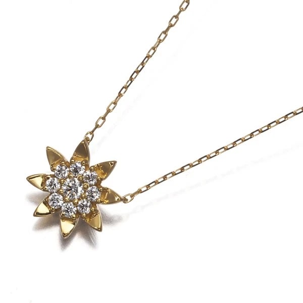 AHKAH NECKLACE DIAMOND 18K 750 YELLOW GOLD: AHKAH Necklace Diamond 18K 750 Yellow Gold Brand: AHKAH Type/Style: Necklace Material: 18K / 750 / Yellow Gold, Main Stone Natural Color: yellow gold Size: Necklace length: 36 / 39cm Pendant size: