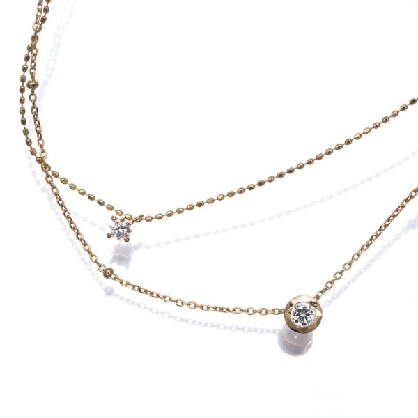 POLA NECKLACE DIAMOND 18K 750 YELLOW GOLD: POLA Necklace Diamond 18K 750 Yellow Gold Brand: POLA Type/Style: Necklace Material: 18K / 750 / Yellow Gold, Main Stone Natural Color: yellow gold Size: Necklace length: 45cm AdjUS table to short len