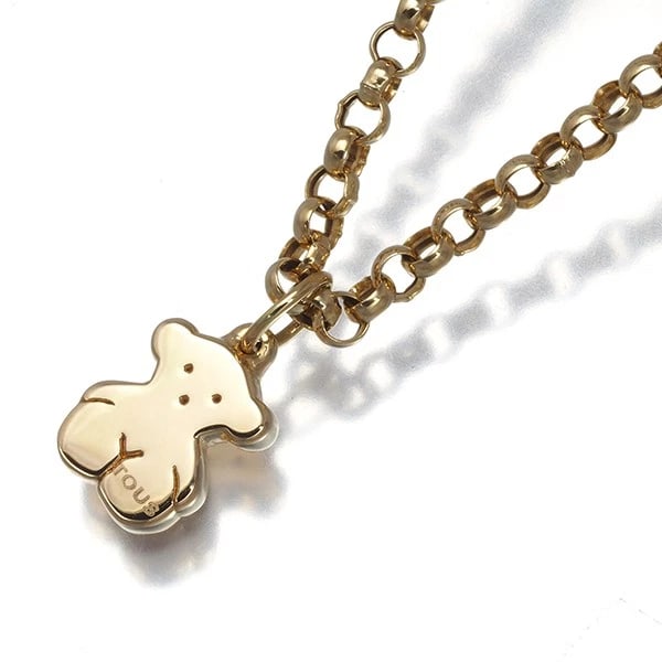 TOUS NECKLACE 18K 750 YELLOW GOLD: TOUS Necklace 18K 750 Yellow Gold Brand: TOUS Type/Style: Necklace Material: 18K / 750 / Yellow Gold, Color: yellow gold Size: Necklace length: 42cm Pendant size: 11 x 8.8mm Total length of the