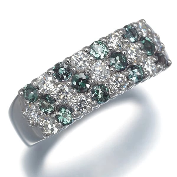 ALEXANDRITE RING 900 PLATINUM - 2