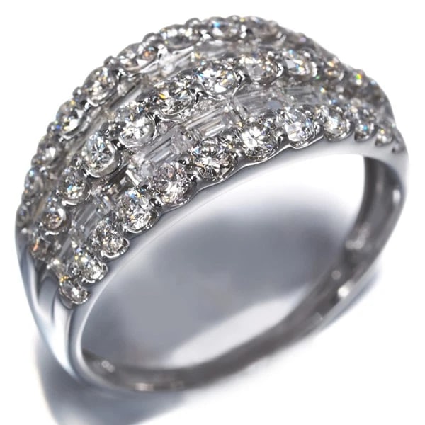 DIAMOND RING 900 PLATINUM - 3
