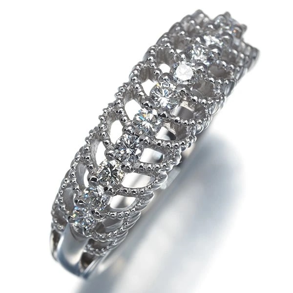 DIAMOND RING 900 PLATINUM - 2