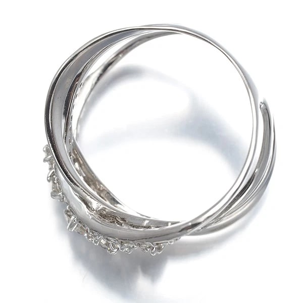 DIAMOND RING 900 PLATINUM - 2