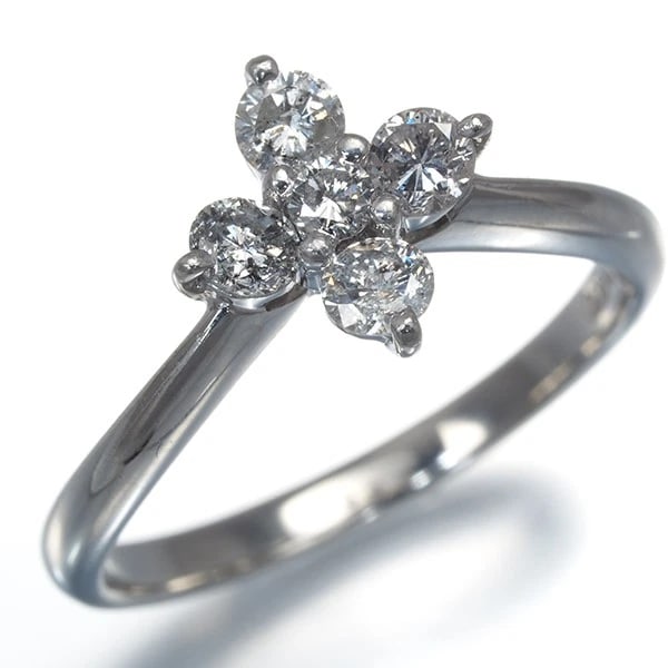 DIAMOND RING 900 PLATINUM - 2