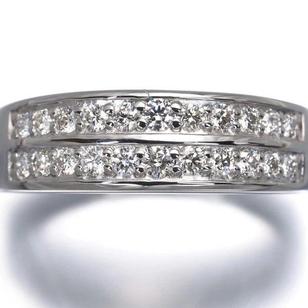 DIAMOND RING 900 PLATINUM - 2
