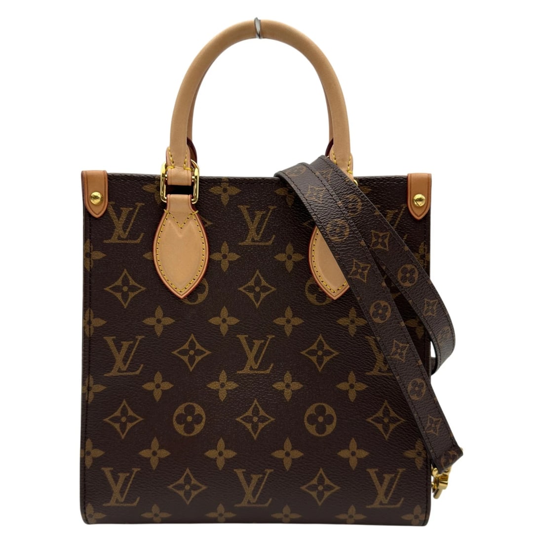 LOUIS VUITTON SAC PLAT\ SHOULDER BAG: LOUIS VUITTON Sac Plat\ Shoulder Bag Brand: LOUIS VUITTON Type/Style: Shoulder Bag Material: monogram/leather Color: Brown Size: W8.3 x H8.7x D3.3inch Shoulder:39.8inch Accessories: None Accessories