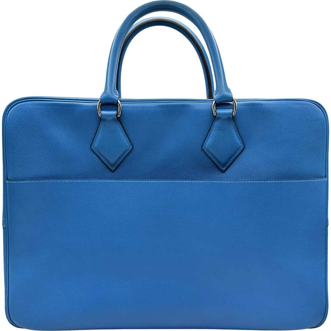 HERMES PORTO DOCUMAN PLUM BUSINESS BAG: HERMES Porto Documan Plum Business bag Brand: HERMES Type/Style: Business bag Material: Evercolor Color: SilverHardware Size: W16.9 x H12.6x D4.9inch Accessories: None Accessories Notice: When
