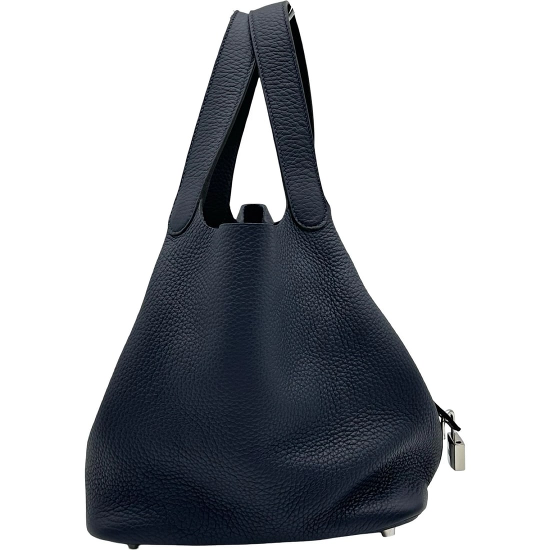 HERMES PICO TAN LOCK HANDBAG - 2