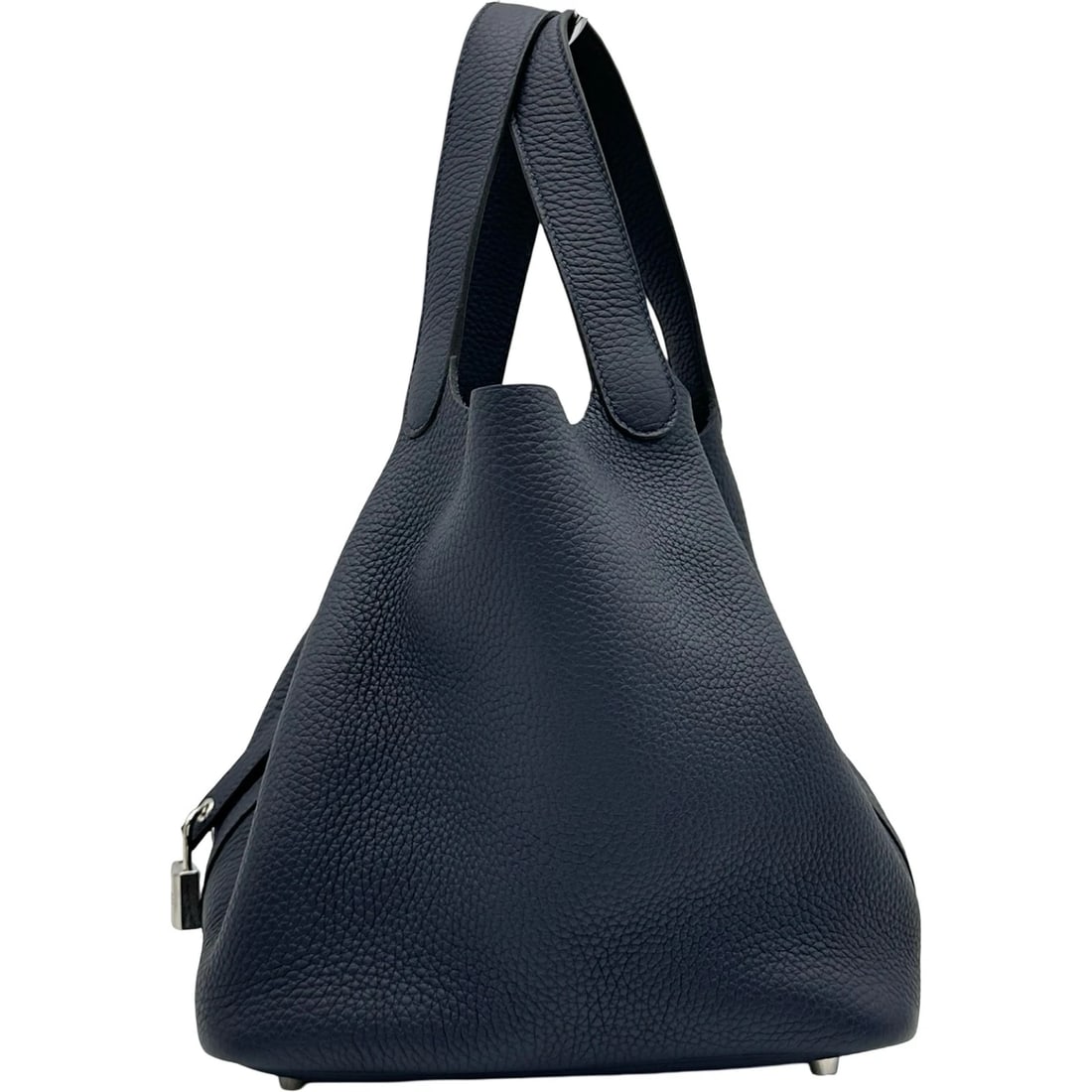 HERMES PICO TAN LOCK HANDBAG - 4
