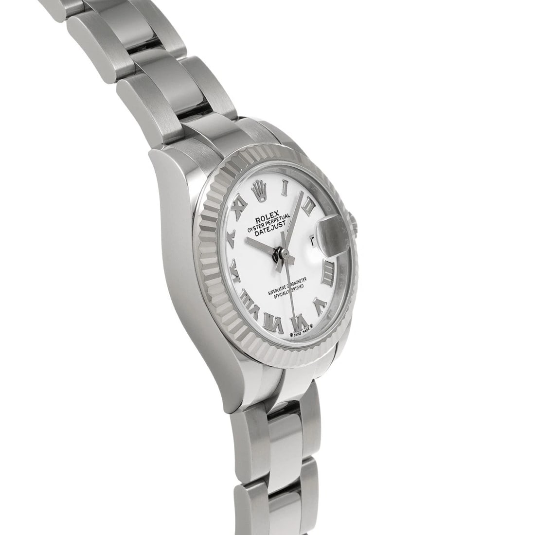 ROLEX DATEJUST WHITE WATCH - 3