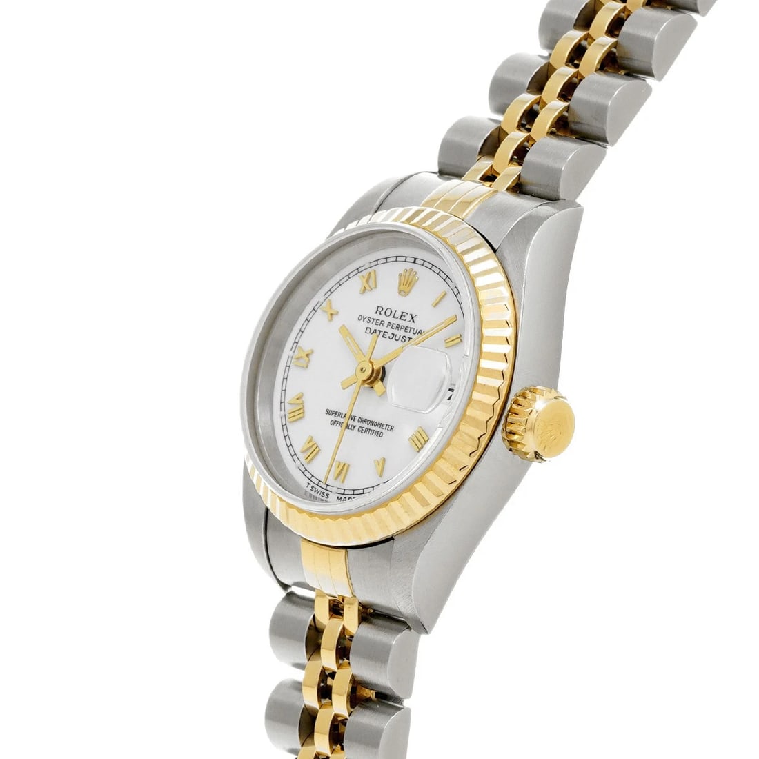 ROLEX DATEJUST WHITE WATCH - 2