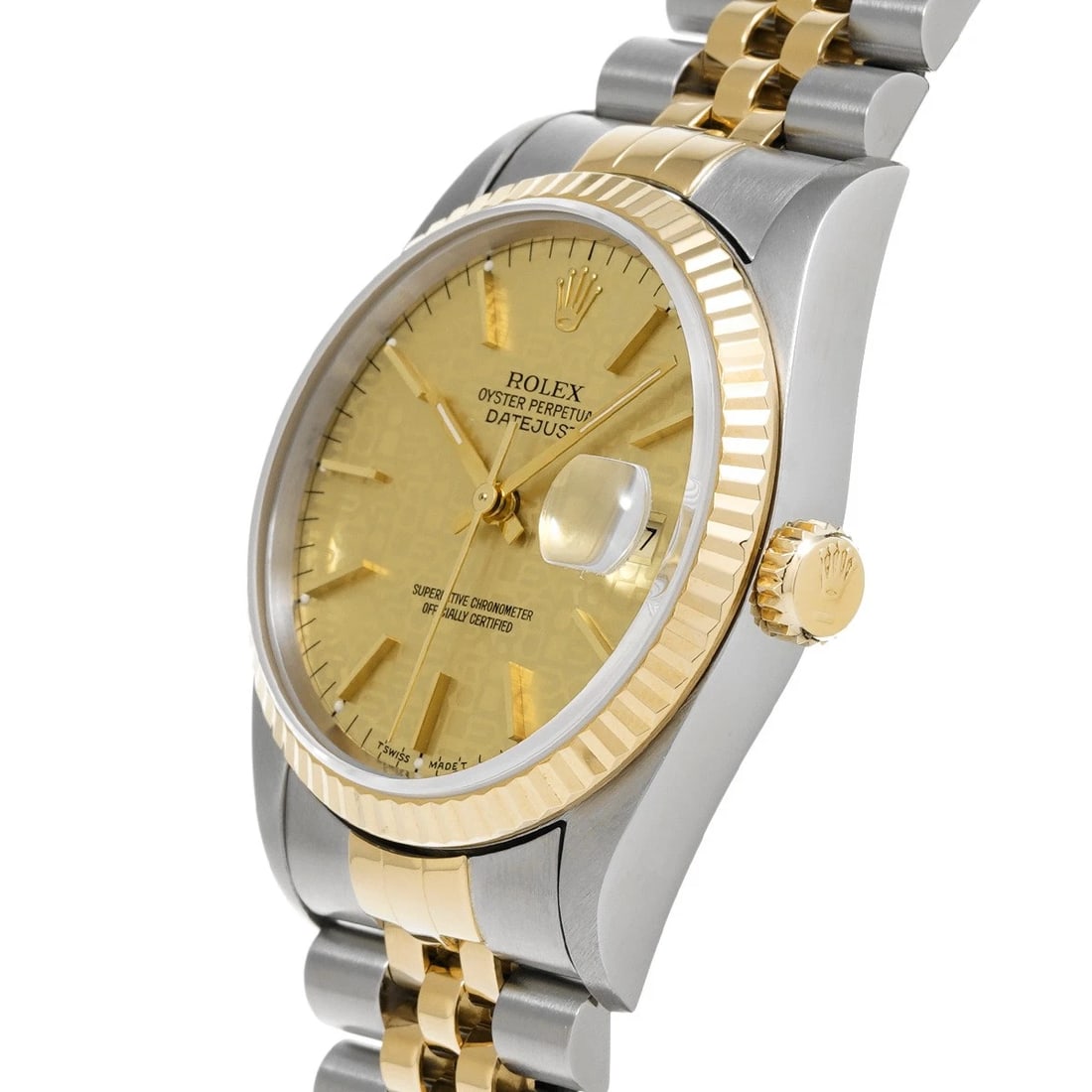 ROLEX DATEJUST CHAMPAGNE COMPUTER WATCH - 2