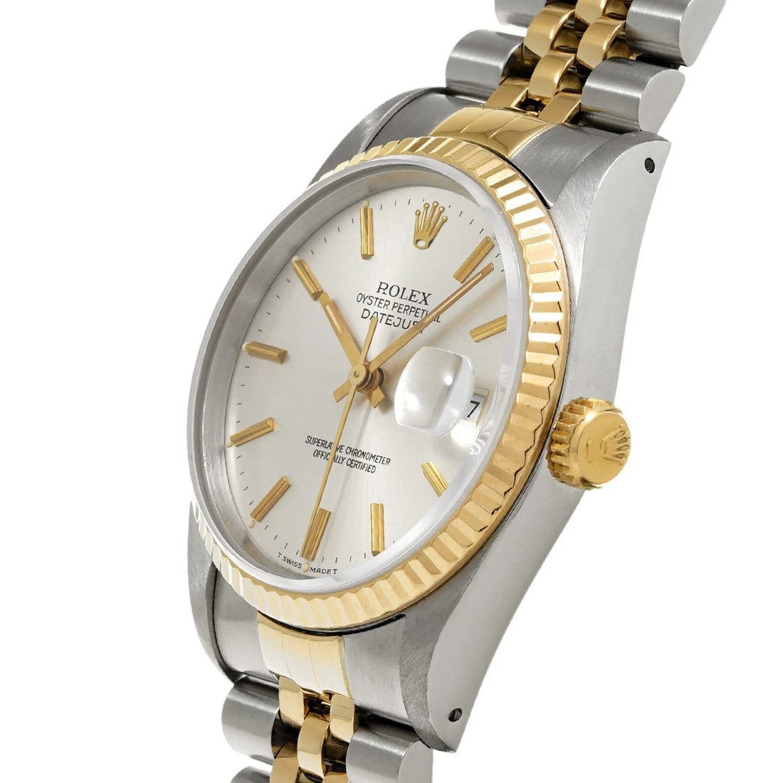 ROLEX DATEJUST SILVER WATCH - 2