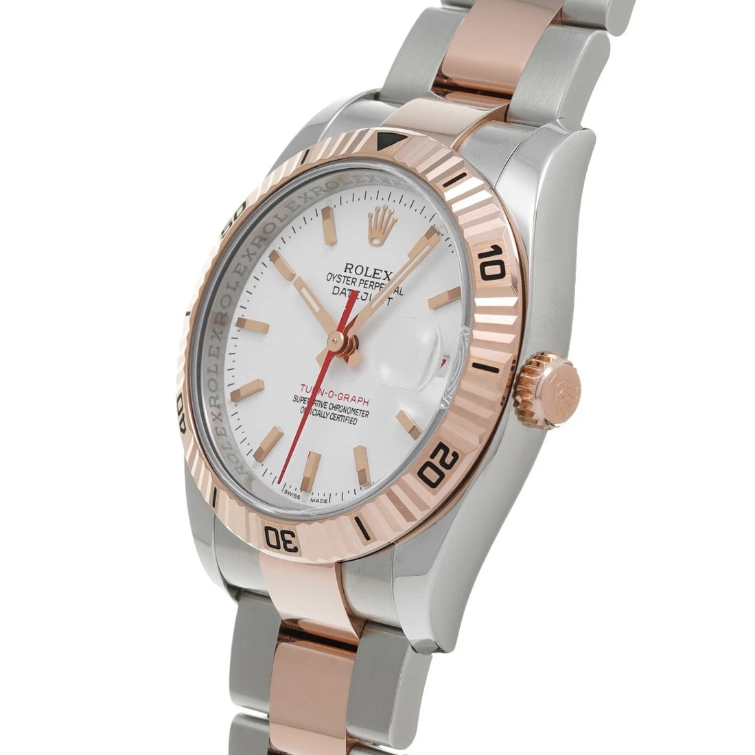 ROLEX DATEJUST WHITE WATCH - 2