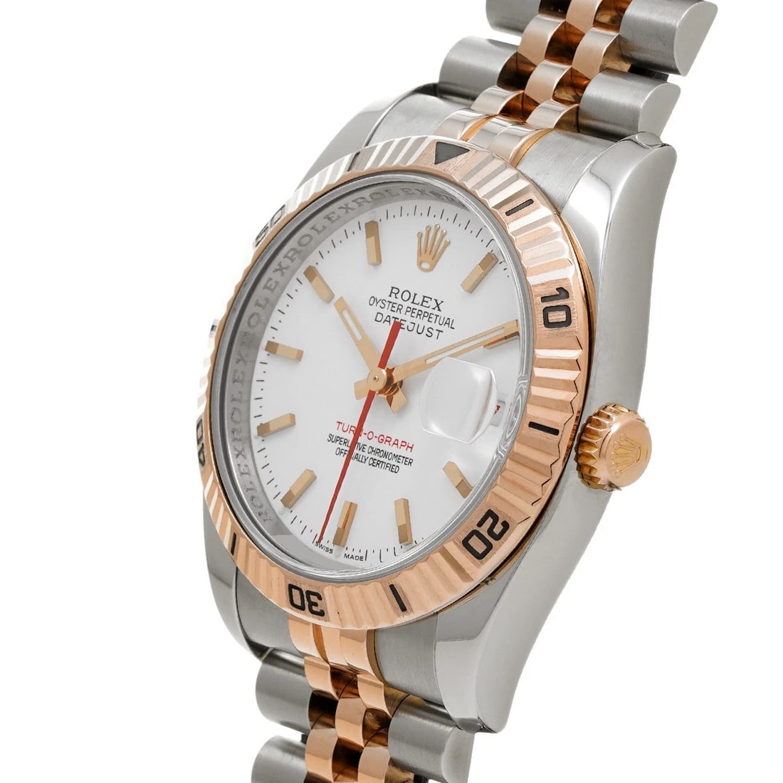 ROLEX DATEJUST WHITE WATCH - 2