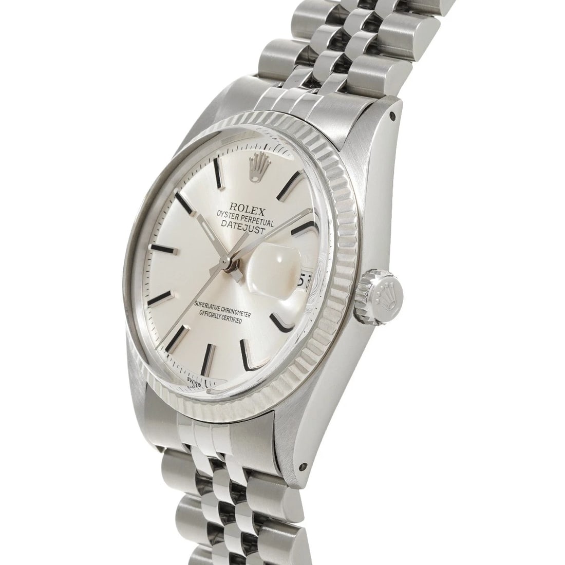 ROLEX DATEJUST SILVER WATCH - 2