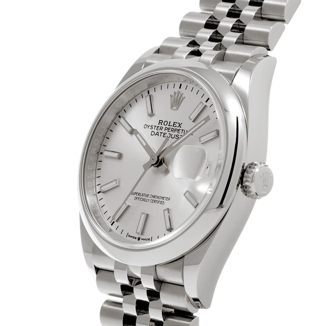 ROLEX DATEJUST SILVER WATCH - 2
