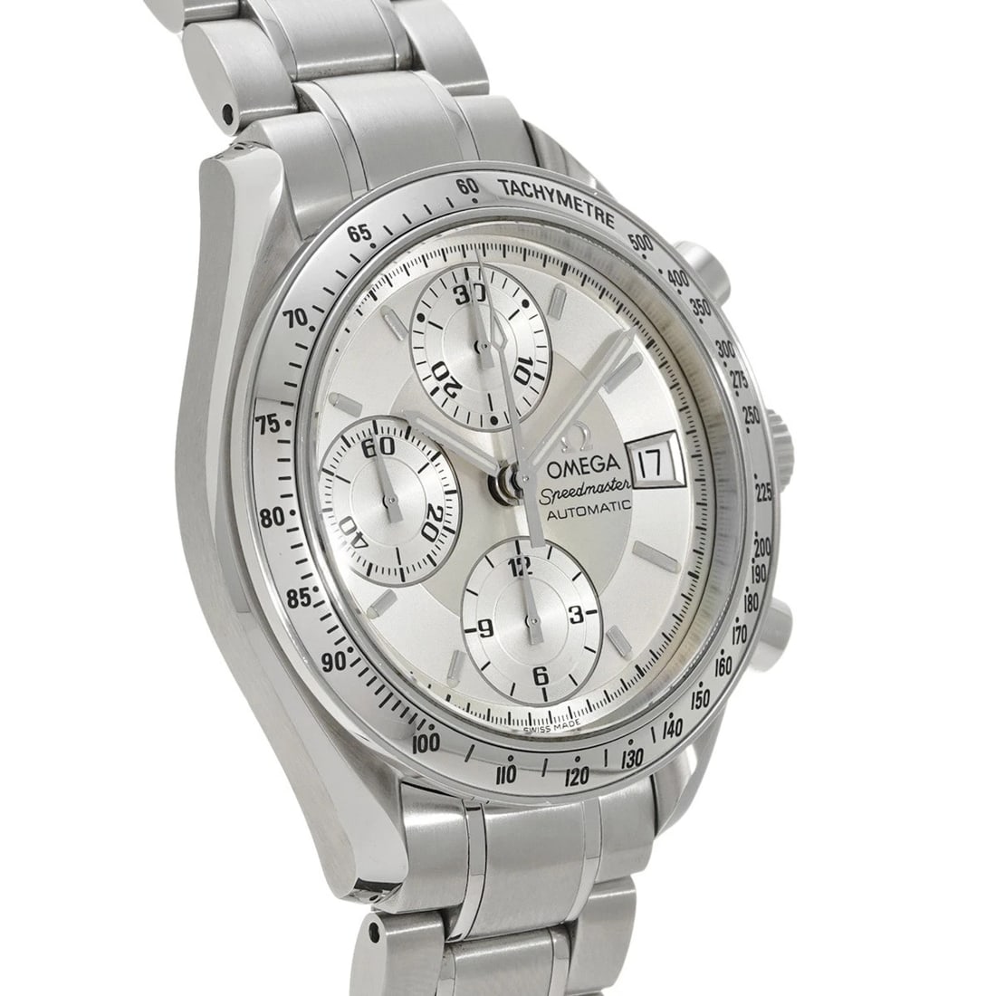 OMEGA SPEEDMASTER DATE SILVER WATCH - 3