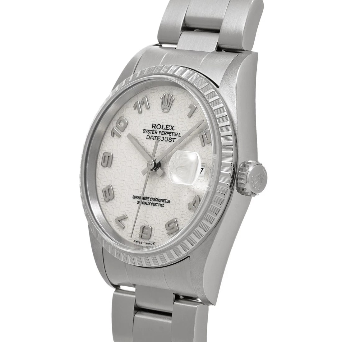 ROLEX DATEJUST IVORY COMPUTER WATCH - 2