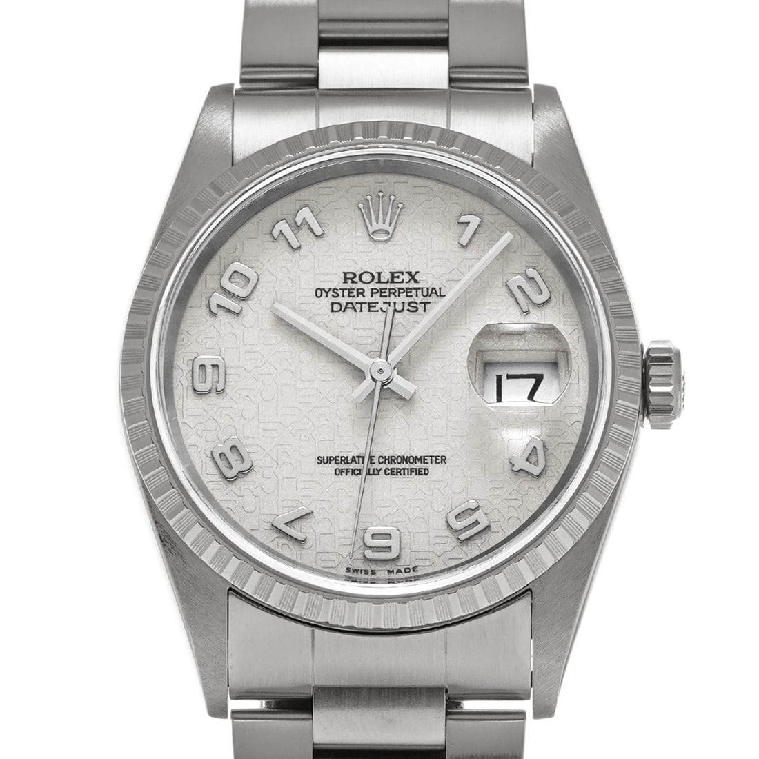ROLEX DATEJUST IVORY COMPUTER WATCH - 4