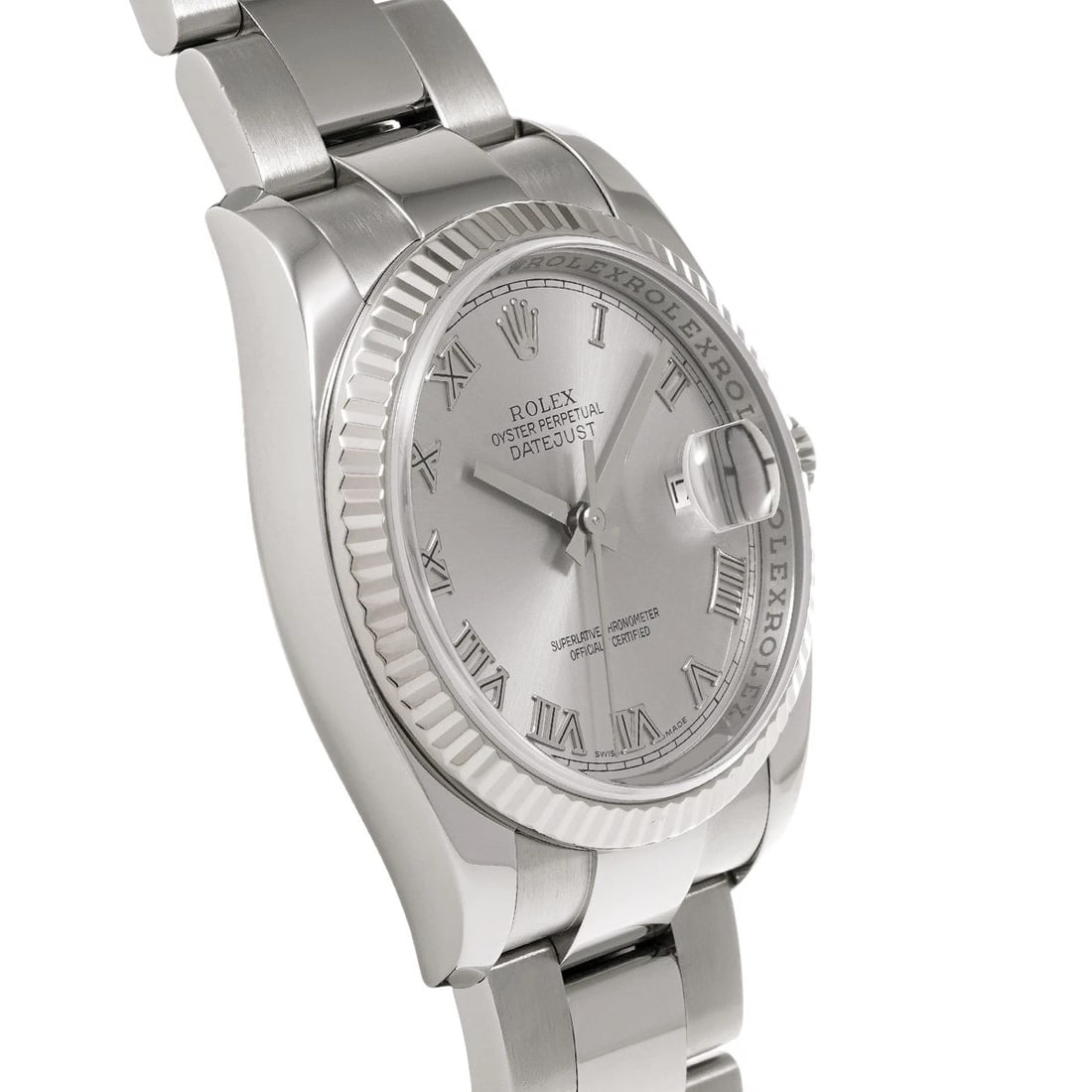 ROLEX DATEJUST SILVER WATCH - 2