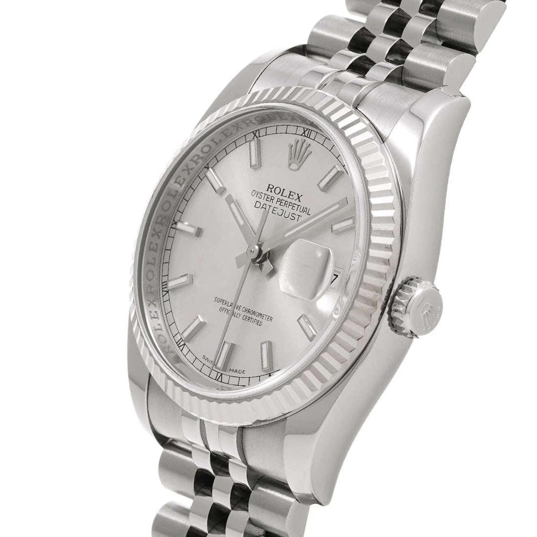 ROLEX DATEJUST SILVER WATCH - 2