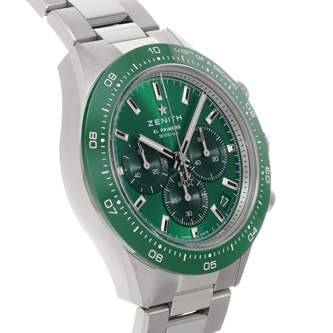 ZENITH CHRONOMASTER GREEN WATCH - 3
