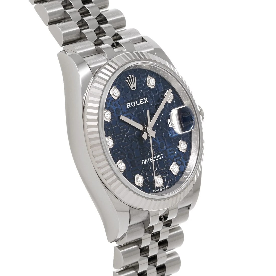 ROLEX DATEJUST BLUE COMPUTER/DIAMOND WATCH - 3