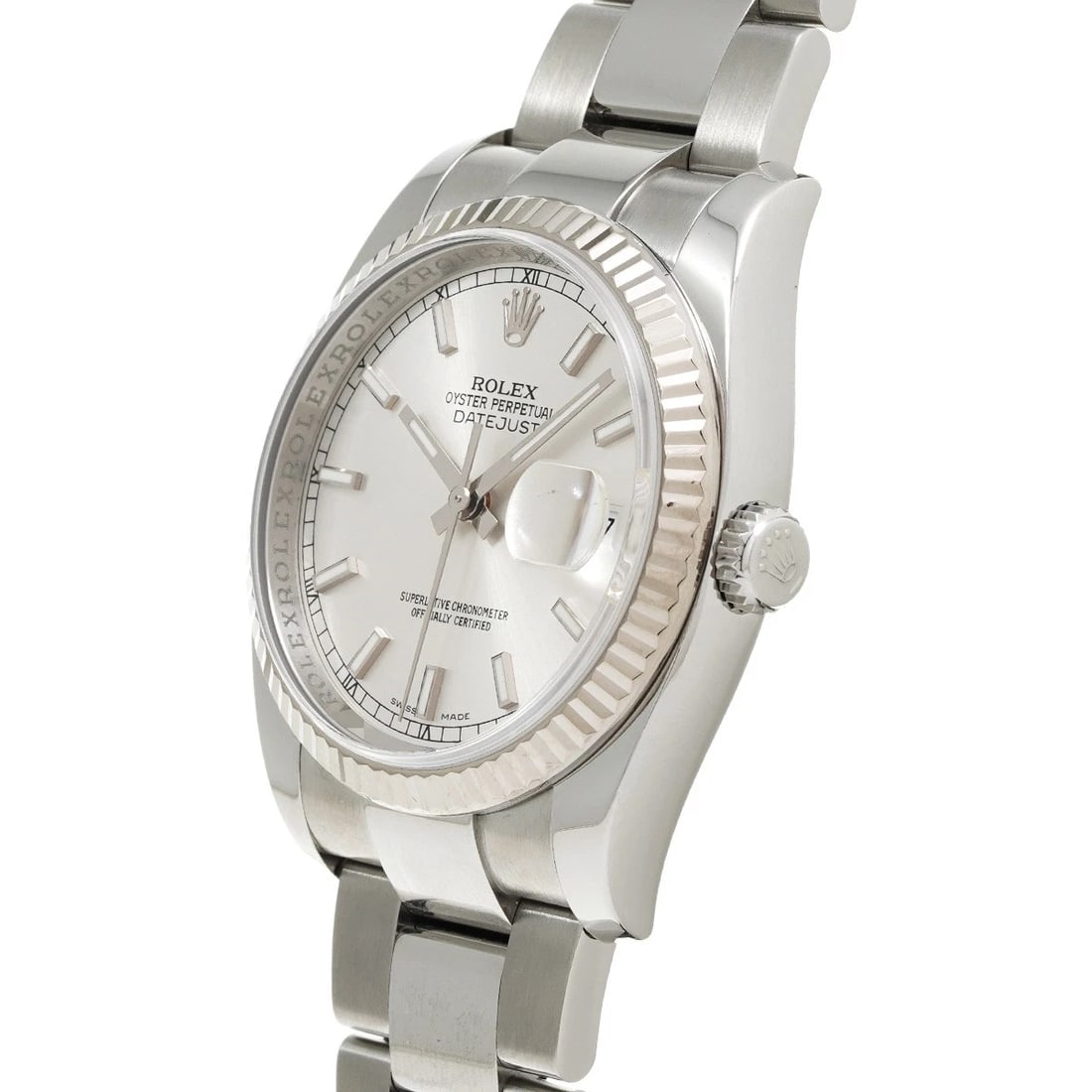 ROLEX DATEJUST SILVER WATCH - 2