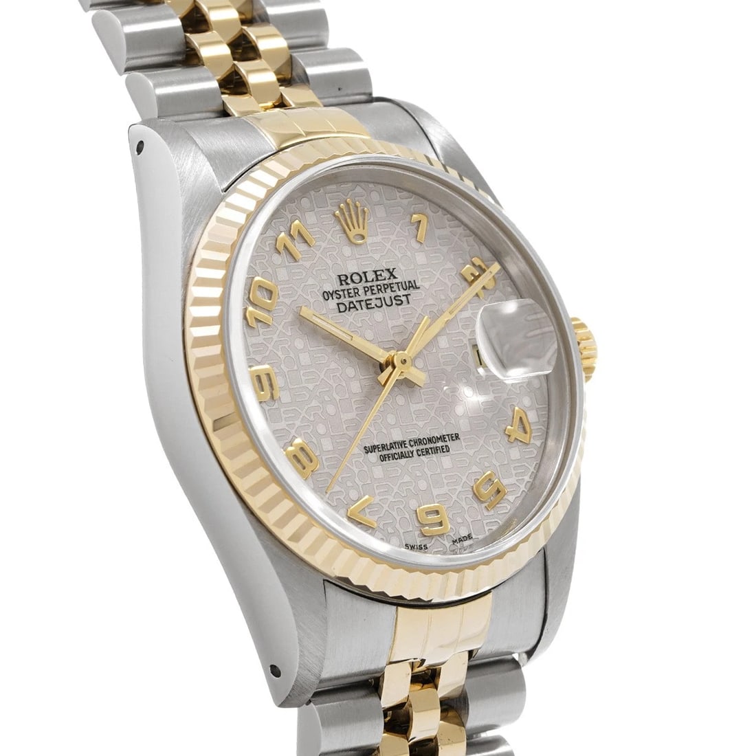 ROLEX DATEJUST IVORY COMPUTER WATCH - 3