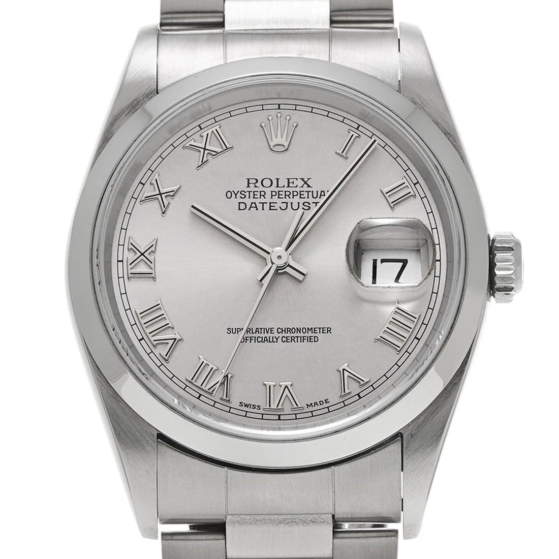 ROLEX DATEJUST GRAY WATCH - 4