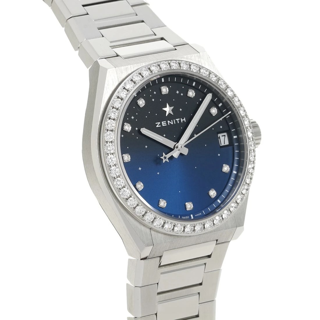 ZENITH DEFY BLUE GRADIENT/DIAMOND WATCH - 3