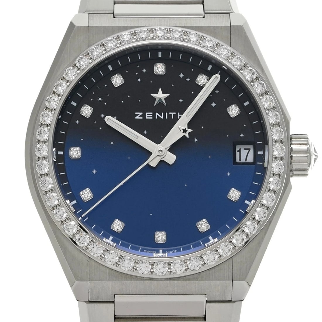 ZENITH DEFY BLUE GRADIENT/DIAMOND WATCH - 4