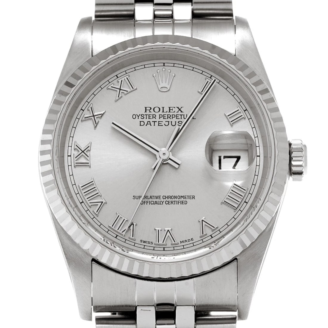 ROLEX DATEJUST GRAY WATCH - 4