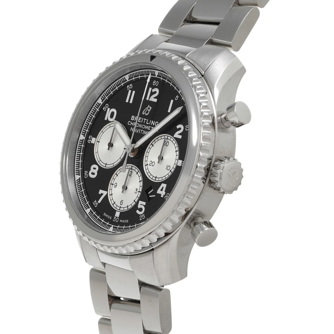 BREITLING NAVITIMER CHRONOGRAPH BLACK/SILVER WATCH - 2