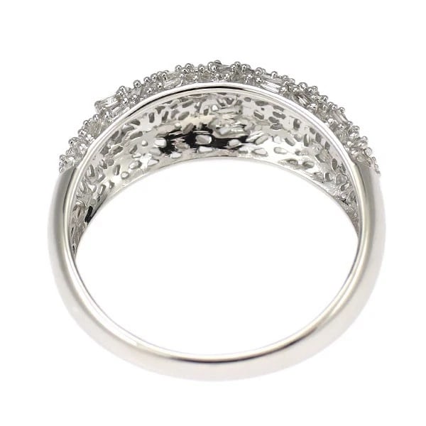 K18WG DIAMOND RING - 2