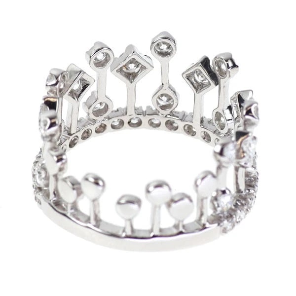 K18WG DIAMOND RING - 3