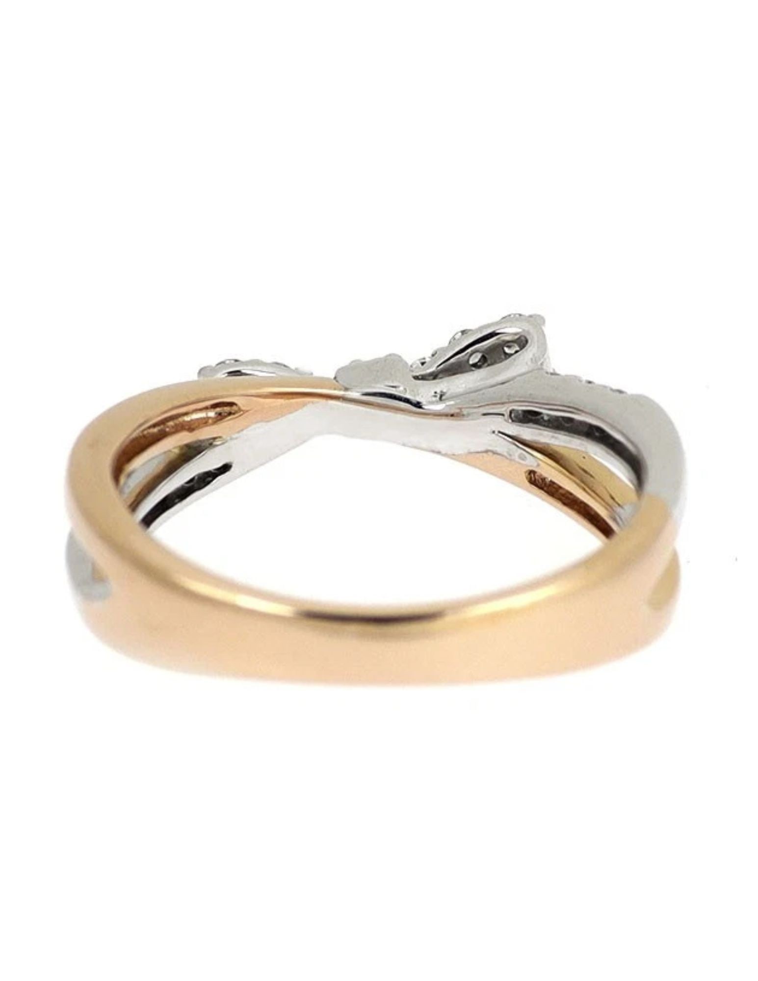 PONTEVECCHIO K18WG/PG DIAMOND RING - 2
