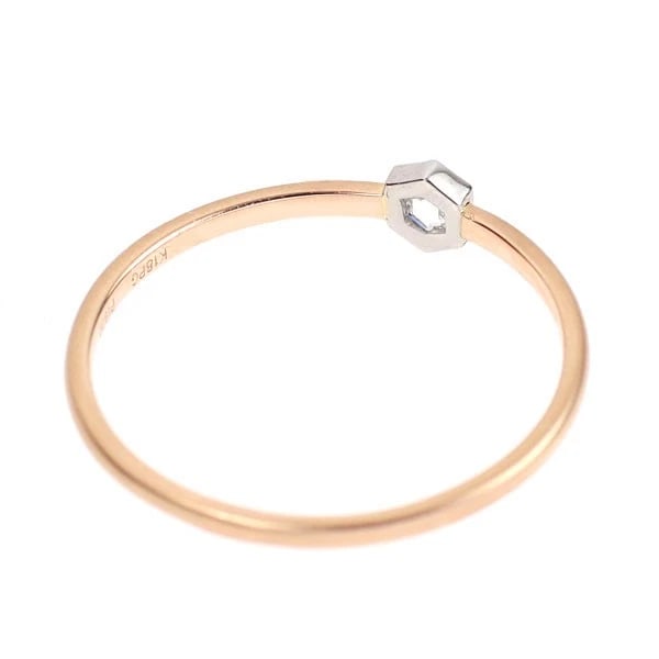 K18/PT900 DIAMOND RING - 2