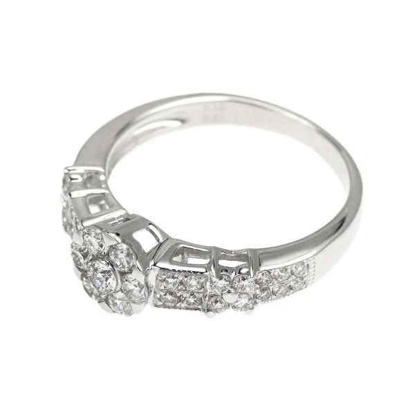 K18WG DIAMOND RING - 2