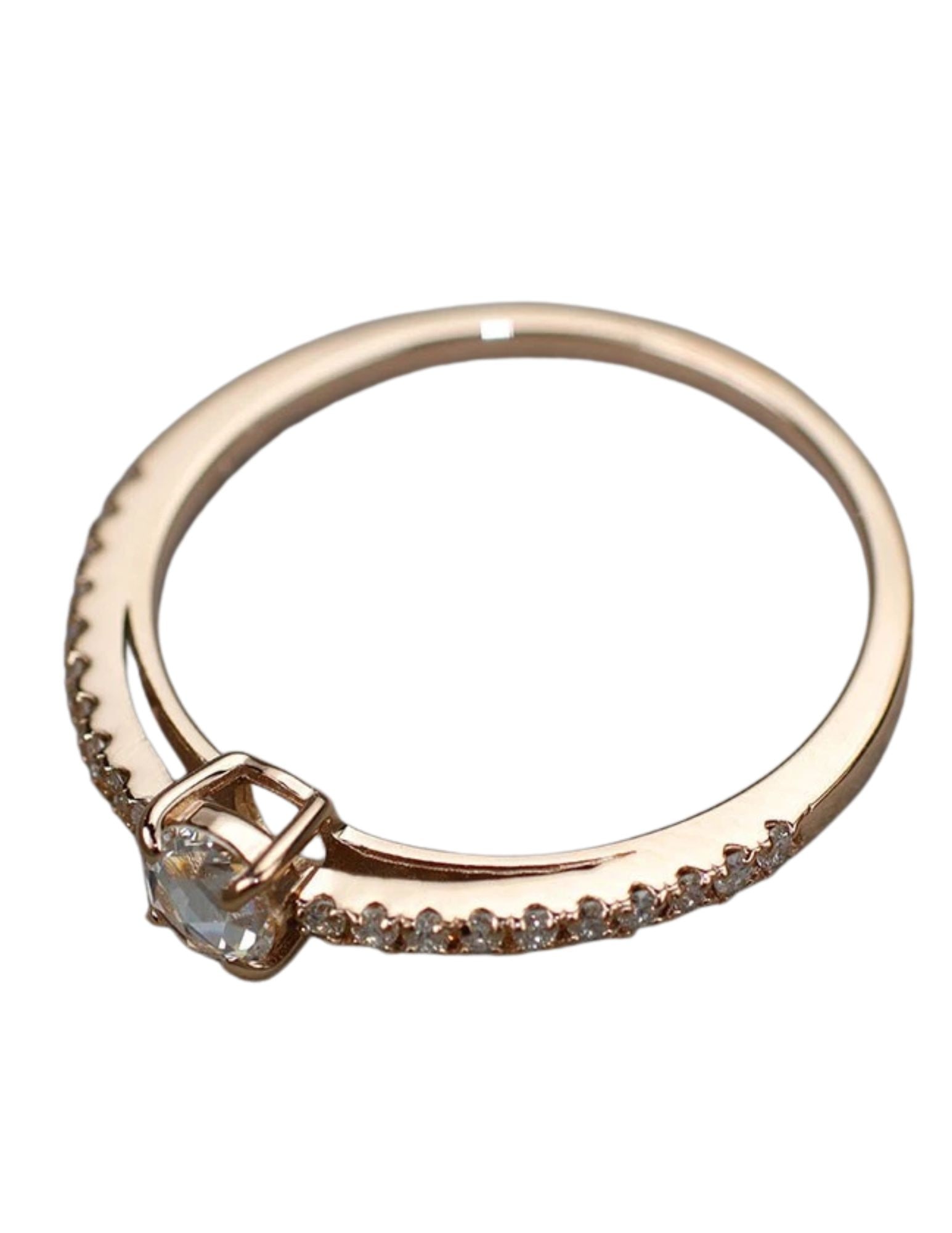 K18PG ROSE CUT DIAMOND RING - 2