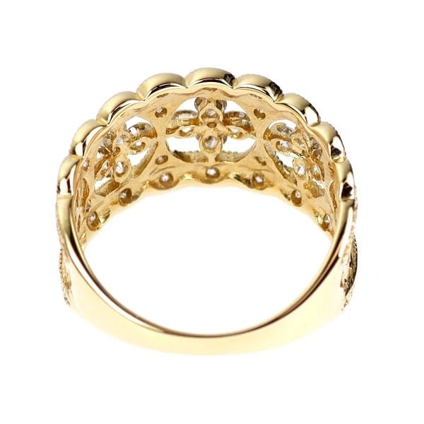 K18YG DIAMOND RING - 2