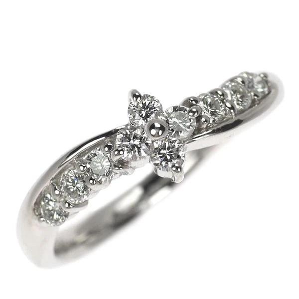 PT900 DIAMOND RING: Pt900 diamond ring Brand: None Type/Style: rings Material: Pt900, Main Stone Natural Color: None Size: 5.5 - 5.75 US Accessories: None Accessories Notice: When purchasing pre-owned goods, please
