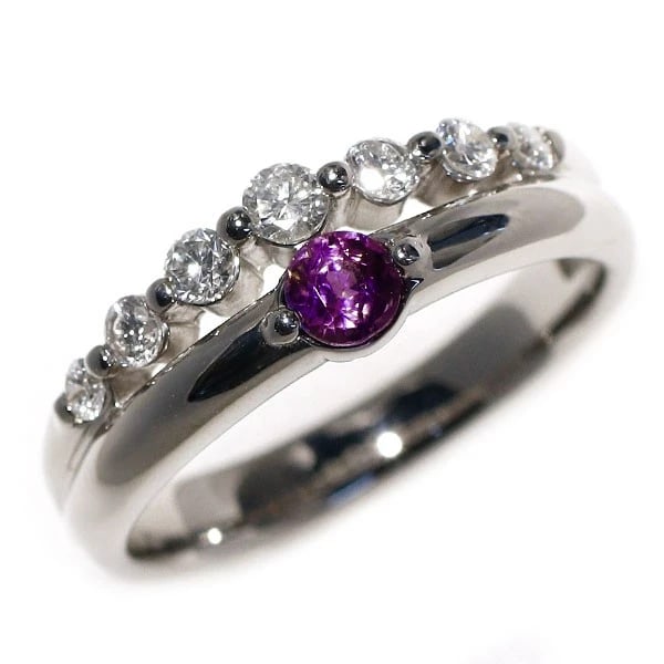 PT900 BRAZILIAN ALEXANDRITE DIAMOND RING: Pt900 Brazilian Alexandrite Diamond Ring Brand: None Type/Style: rings Material: Pt900, Main Stone Natural/Brazilian Alexandrite Color: None Size: 5.5 - 5.75 US Accessories: None Accessories Notice: