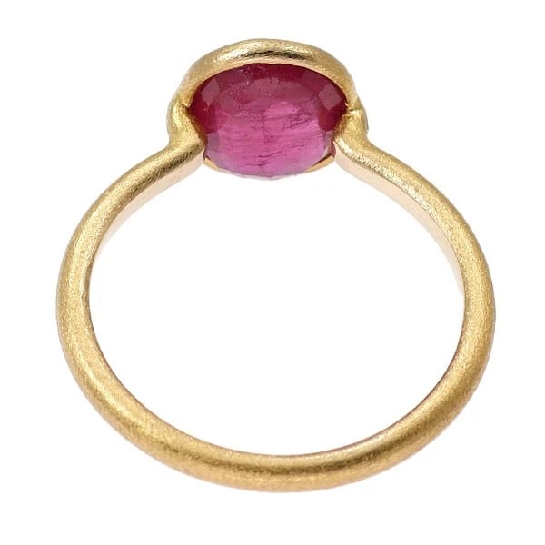 K18YG IMPREGNATED RUBY RING - 2