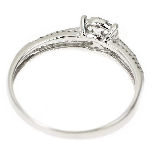 K18WG DIAMOND RING - 2