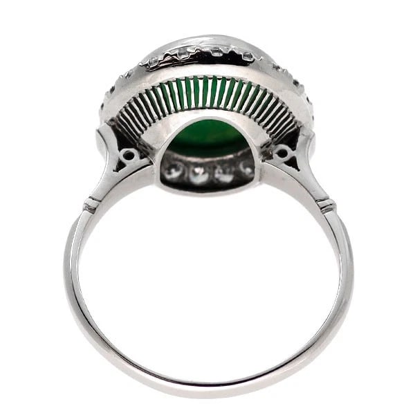 PT800 JADE DIAMOND RING - 2